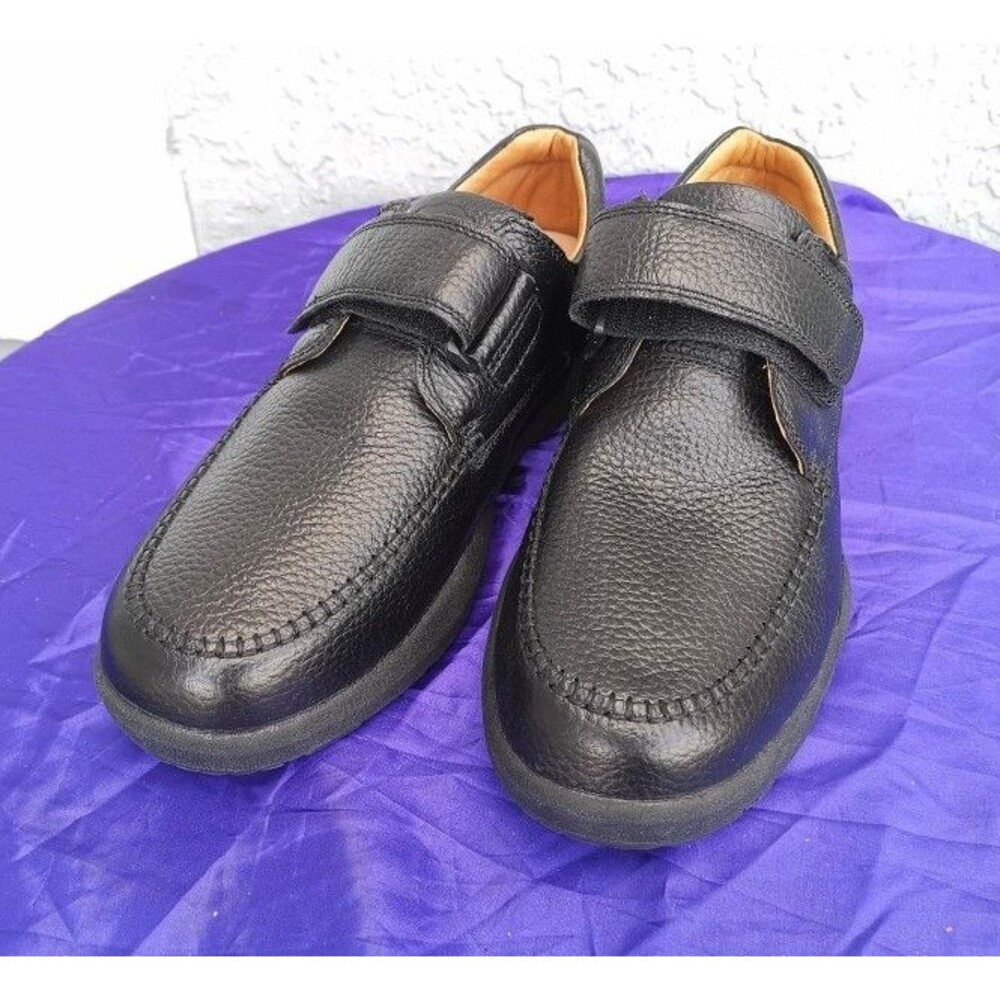 Rare New Men's Dr. Comfort STK#:9210 Scott Black Leather Diabetic Shoes Size 13W